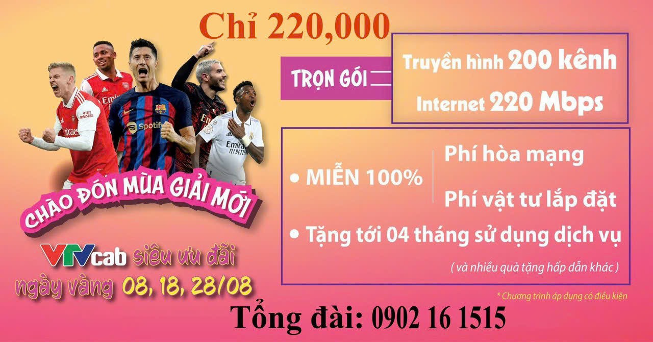 VTVCab Miễn Phí Hòa Mạng